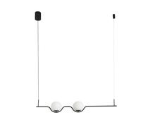 Faro 29696, color negro, vidrio, metal, IP20, Clase I, LED, 6W