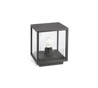 Faro 70772, iluminación para zócalo/poste exterior, gris oscuro, aluminio, IP54, Clase I, casquillo E27