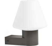 Faro 74432A-02, aplique de pared para exteriores, gris oscuro, aluminio, IP44, Clase I, casquillo E27