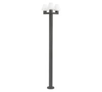 Faro 74436F3-02, iluminación para zócalo/poste exterior, gris oscuro, aluminio, IP44, Clase I, casquillo E27