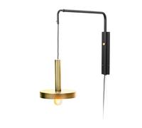 Faro Barcelona 20168 - WHIZZ Aplique extensible oro satinado y negro