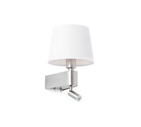 Faro Barcelona 29976 - ROOM Aplique blanco con lector LED