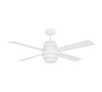Faro Barcelona 33397 - DISC FAN Ventilador de techo con luz (bombilla incluida) LED, 35W, cuerpo de acero palas de plywood y difusor de pc, color blanco