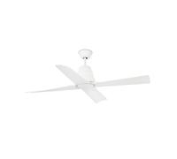 FARO BARCELONA 33480 - TYPHOON Ventilador de techo blanco con motor DC ø130 Blanco 4 Palas ip44