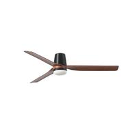 FARO BARCELONA 33831-1TW - PUNT TUB M LED Ventilador negro/madera oscura DC