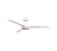 Faro Barcelona Ventilador de techo Barth – LED con luz, blanco