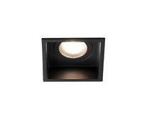 FARO BARCELONA Foco empotrado Hyde 1 luz marco angular IP44 negro
