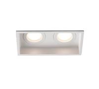 Faro Barcelona 40124 - HYDE SQ 2L Empotrable blanco cuadrado