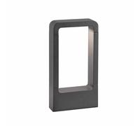 Faro Barcelona Lámpara exterior DAS 300 – Baliza LED de aluminio – Gris oscuro