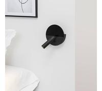 FARO BARCELONA Aplique LED Duas con toma de carga USB, negro