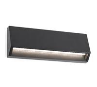 FARO BARCELONA Aplique LED exterior Must angular, ancho 21,7 cm
