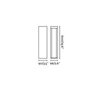FARO BARCELONA Baliza LED Cerler, marrón, 60 cm, metal, IP65, CCT
