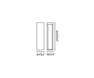 FARO BARCELONA Baliza LED Cerler, marrón, 60 cm, metal, IP65, CCT