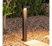 FARO BARCELONA Baliza LED de pie, negra, aluminio, altura 58 cm EC:EPREL:1454423