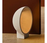 FARO BARCELONA Baliza LED Gaia, gris, hormigón, altura 38,8 cm