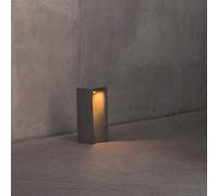 FARO BARCELONA Baliza LED Grot, 3000K, gris, hormigón, IP55, altura 40 cm