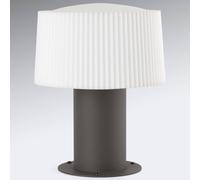 FARO BARCELONA Baliza Muffin con pantalla acanalada, 25,9 cm