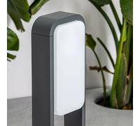 FARO BARCELONA Bolardo luminoso LED Sticker, gris oscuro, aluminio, altura 72 cm EC:EPREL:1168834
