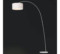 FARO BARCELONA Decorativa lámpara de arco PAPUA, blanco