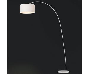 FARO BARCELONA Decorativa lámpara de arco PAPUA, blanco