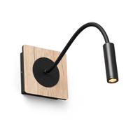 FARO BARCELONA Foco de pared LED Mood con brazo de lectura móvil