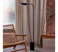 FARO BARCELONA Lámpara de pie Liggera, negra, acero, altura 138,3 cm