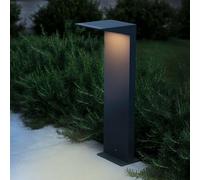FARO BARCELONA Lámpara solar LED Soleil, antracita, metal, IP54, sensor