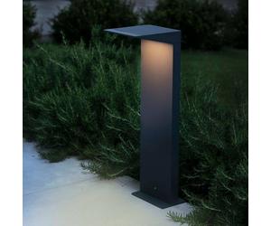 FARO BARCELONA Lámpara solar LED Soleil, antracita, metal, IP54, sensor