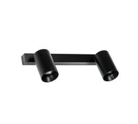 Faro Barcelona - Par de focos ajustables Stan 2 GU10 máx. 5Wx2 - Metálicos, para montaje en pared o techo, bombillas no incluidas - Negro
