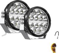 Faro de trabajo, extremadamente brillante, 60000 lúmenes, IP68, resistente al agua, juego de 2 faros LED de trabajo