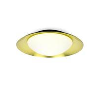 Faro empotrado, tecnología LED, bombilla no reemplazable, 3000 K, 1600 lúmenes, IP20, color negro, acabado dorado