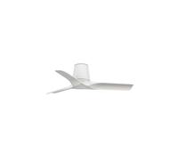 Faro Barcelona Ventilador de techo Hey S blanco, motor de corriente continua, silencioso