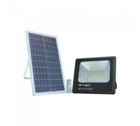 Faro LED 100W con Batería Con Panel Solar Y Mando a Distancia V-tac VT-100W