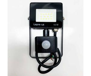 Faro LED Lepro de 10W con sensor de movimiento para exteriores, 850 lúmenes, luz blanca fría de 5000K, superbrillante. Ideal para iluminación exterior en jardines, patios, garajes, casas, hoteles. Mod