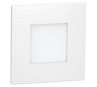 Faro LED para escaleras, pack de 15 unidades, forma rectangular, 85x85 mm, luz blanca fría