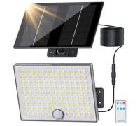 Faro LED solar con sensor de movimiento, 2000 mAh, IP65, 1 unidad.