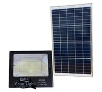Faro LED solar de 400 W, con sensor de crepúsculo, control remoto, dimensiones: 35 x 28,7 x 8,5 cm
