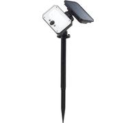 Faro solar LED para jardín, marca BRILLIANT JOPLIN, con sensor, 4W, 1100 lúmenes, 4100 Kelvin, color , fabricado en plástico y vidrio