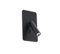 Faro SUAU, foco empotrable, bombillas no reemplazables, LED, 3 W, 3000 K, color negro
