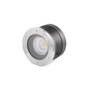 Faro SURIA-24, foco empotrado, bombillas no reemplazables, LED, 24 W, 3000 K, acero inoxidable