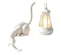Farol de estantería con diseño de gato lindo impreso en 3D, adornos LED | Lámpara de noche para gatitos, para hogar, oficina, escuela, sala de estudio, lector, profesor, amantes de los libros