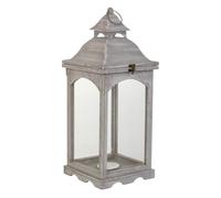 Farol de madera 23x23x58.5h cm