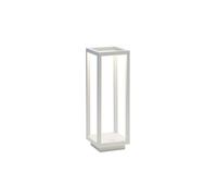 Farol de mesa para hogar LED blanco 2,2w a pilas IP54 Zafferano 3000K 12h potencia máxima en aluminio