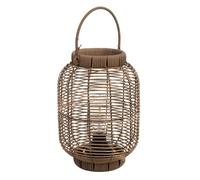 Farol de metal y plástico con luz a pilas