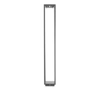 Farol solar LED gris oscuro para el hogar, 100 cm, 2,2 W, batería IP54, color Zafferano