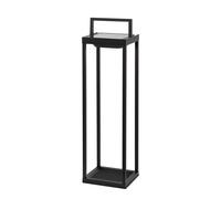 Farol solar LED negro, 56,4 cm, 2W, batería, sensor crepuscular - Zafferano