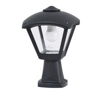 Farola dario 1xe27 ip55 l.24xan.24xal.35cm resina negra