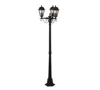 Farola exterior Lamina en Marrón hecho de Aluminio (3 llamas, E27) Lindby | candelabro lámpara para
