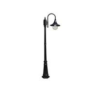 Farola Lámpara de poste de jardín de aluminio de poste alto de 2,6 M Acrílico para exteriores IP54 Pilar de Victoria a prueba de agua Luz de columna Retro Residencial Villa Paisaje Calle Bolardo Estig