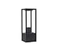 Farola nozelo pequeño ip44 1xe27 l.14xan.14xal.40cm aluminio+cristal